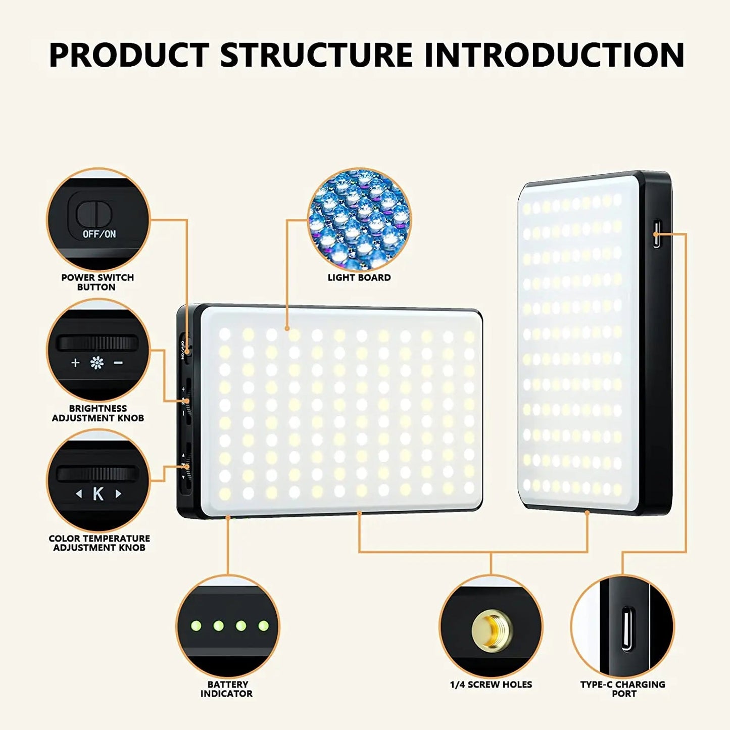 Rechargeable Adjustable Multi Modes 120 High Power LED Light